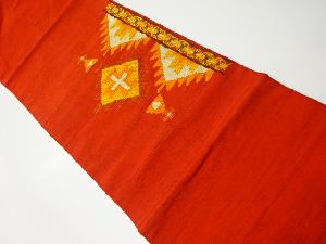 リサイクル　抽象模様織り出し紬名古屋帯